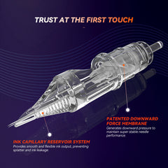 AWE Series Tattoo Needles – Extra Long Round/Curved Magnum(RM-XL),20pcs