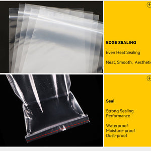 Resealable Self Sealing Clear Plastic Bags For Tablet (100 pcs)