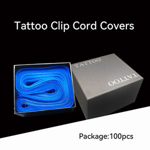 Disposable Tattoo Clip Cord Covers (blue-100pcs)