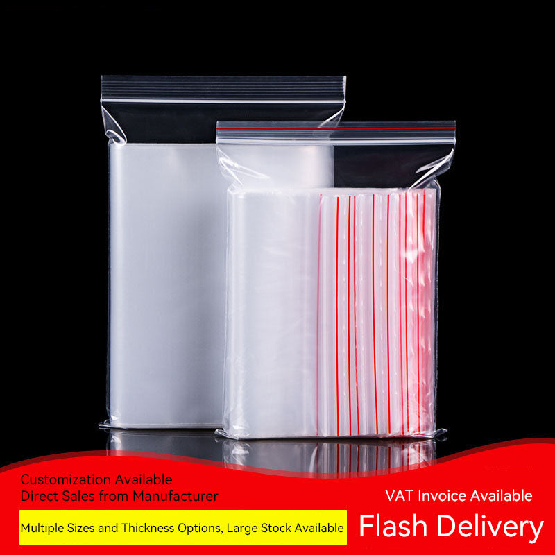 Resealable Self Sealing Clear Plastic Bags For Tablet (100 pcs)