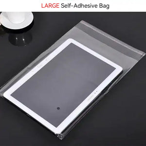 Resealable Self Sealing Clear Plastic Bags For Tablet (100 pcs)